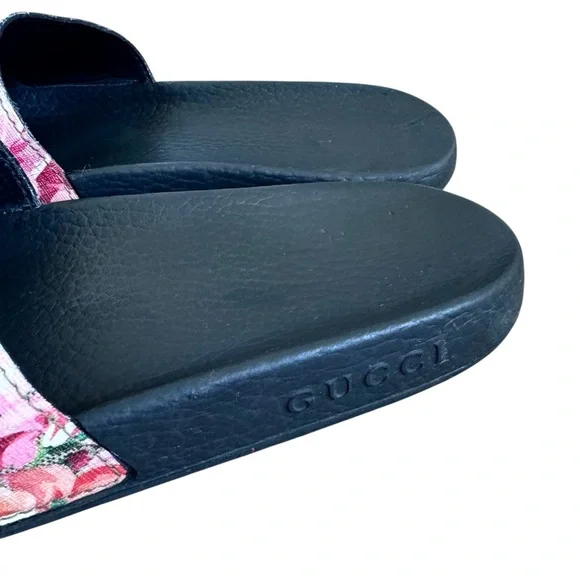 GUCCI GG Supreme Blooms Slides Sandals - Picture 4 of 12